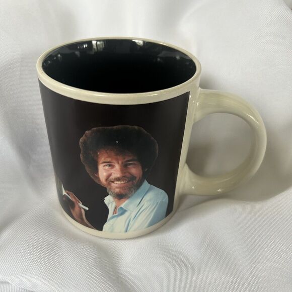 Bob Ross Self Painting 2017 Unemployed Philosophers Guild Coffee Cup Mug Changes - Picture 1 of 5